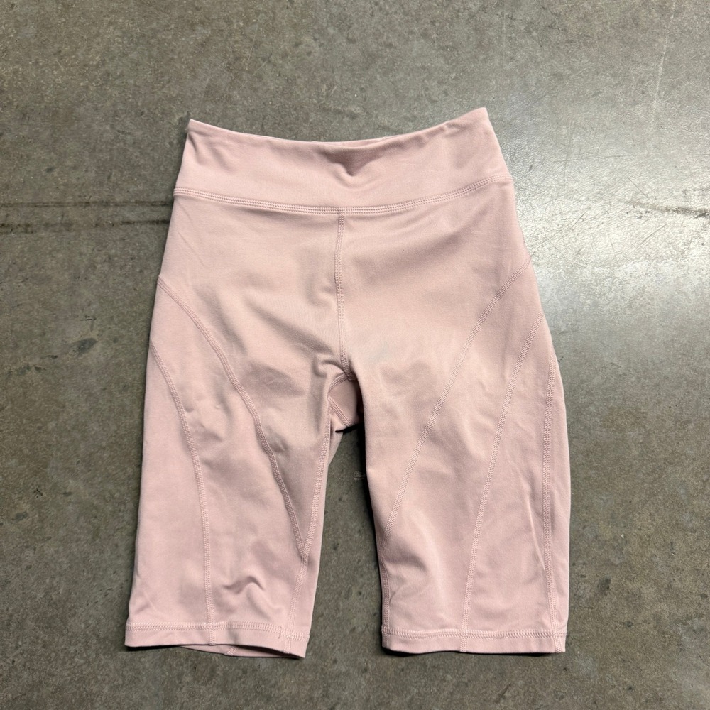FP Movement Free People Pink High Rise Seamed Biker Shorts XS Athleisure Yoga